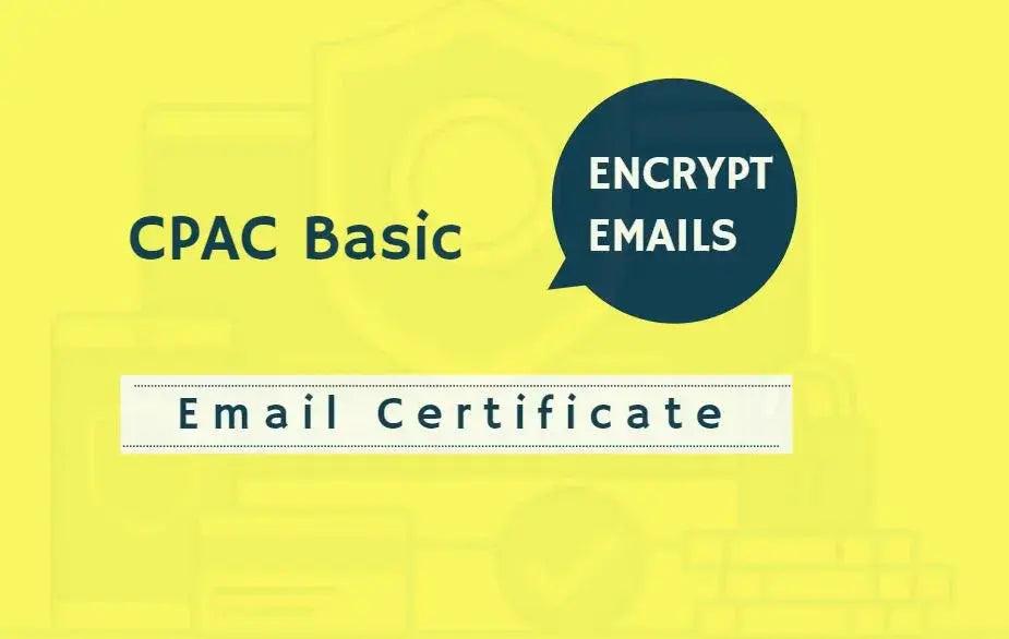 Email Certificate - CPAC Basic
